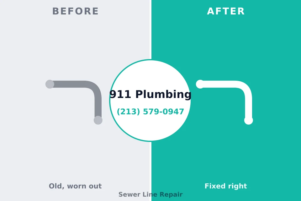 Before and after: plumbing repair Gales Ferry, CT